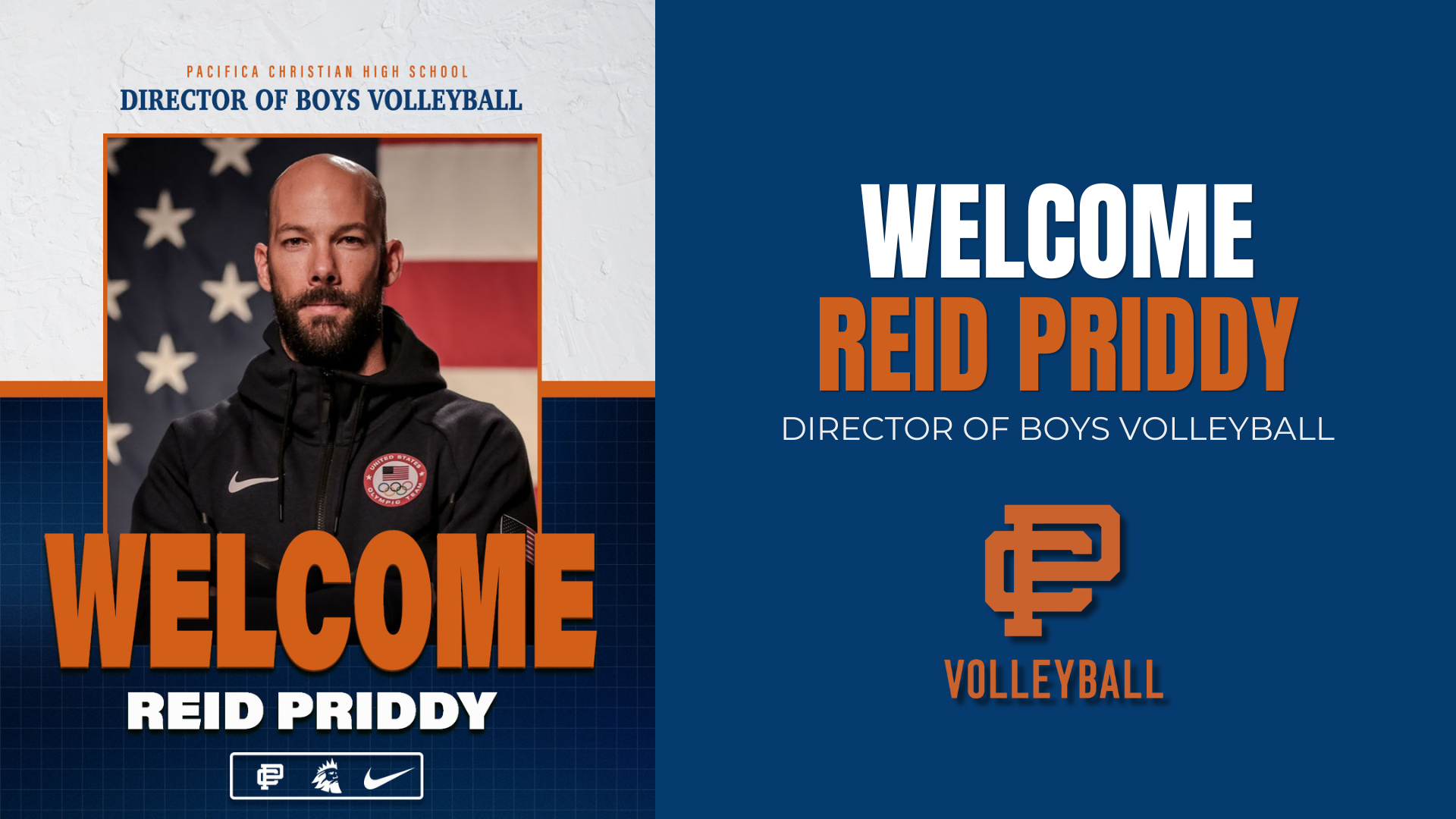 Pacifica Christian High School Names Four-Time Olympian Reid Priddy Director of Boys Volleyball